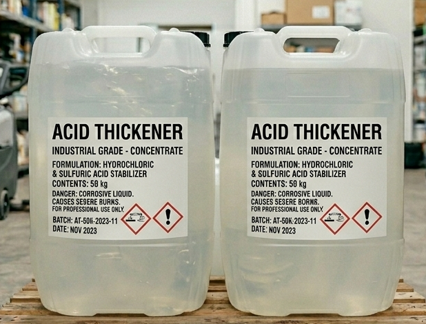 Illustrative Acid Thickener industrial containers