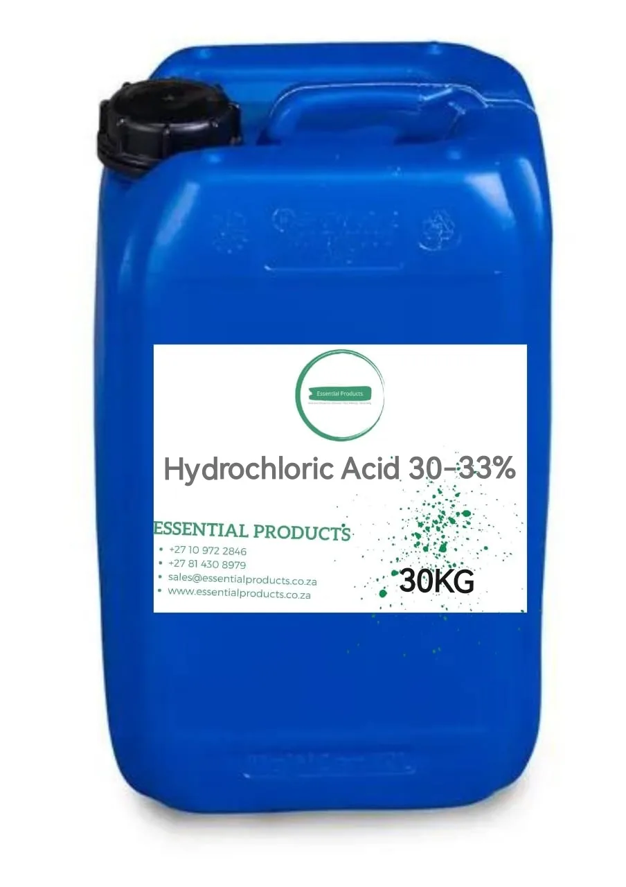 Illustrative Hydrochloric Acid 30 to 33 percent 30 kg container